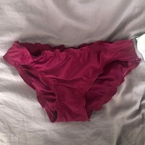 Burgundy bikini bottoms